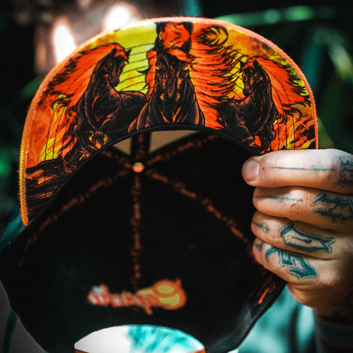 Aethon Snapback - Black/Orange - Image 4