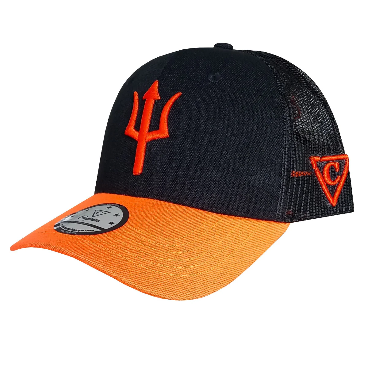 Aethon Trucker Cap - Black/Orange - Image 11