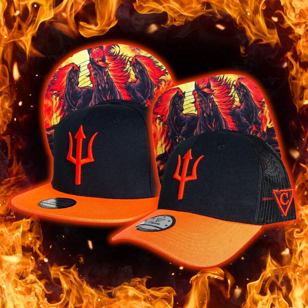 Aethon Trucker Cap - Black/Orange - Image 12