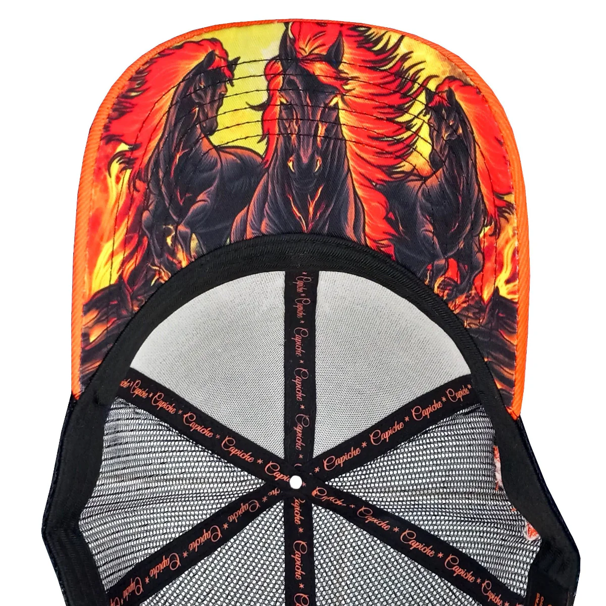 Aethon Trucker Cap - Black/Orange - Image 9