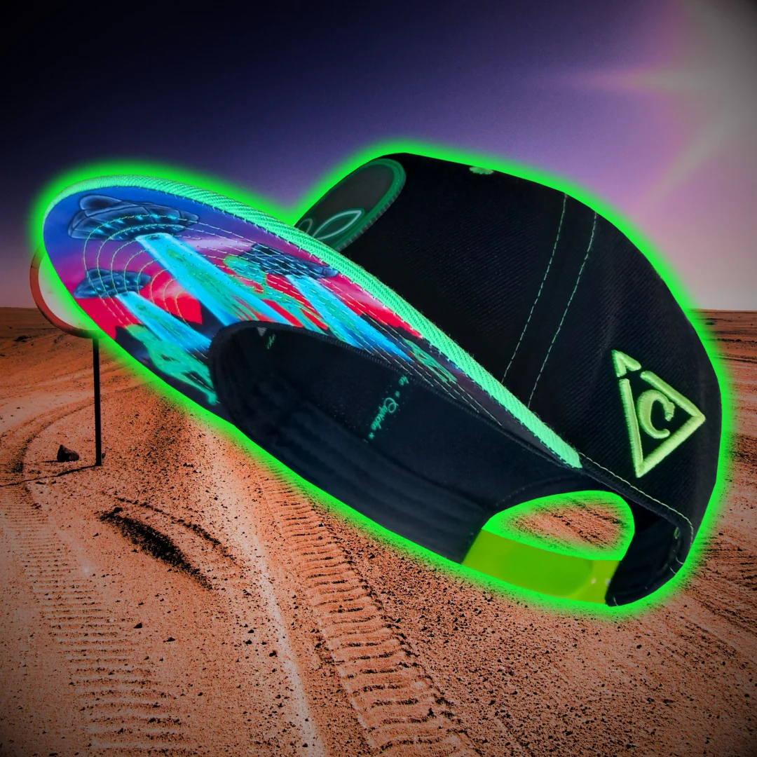 Alien Invasion Snapback - Black/Green - Image 4