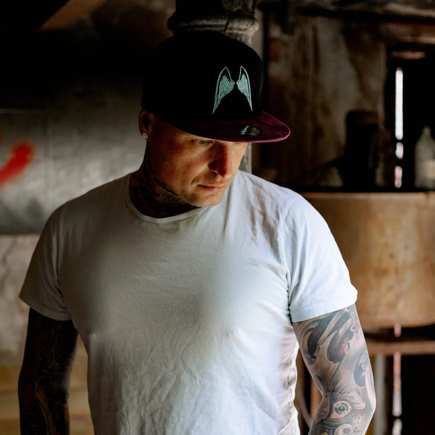 Angels of Death Snapback - Black/Purple Suede - Image 6