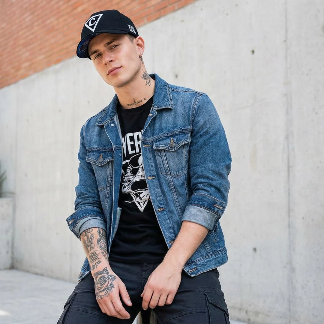 Angry Cobra Curved Baseball Cap - Black - Image 3
