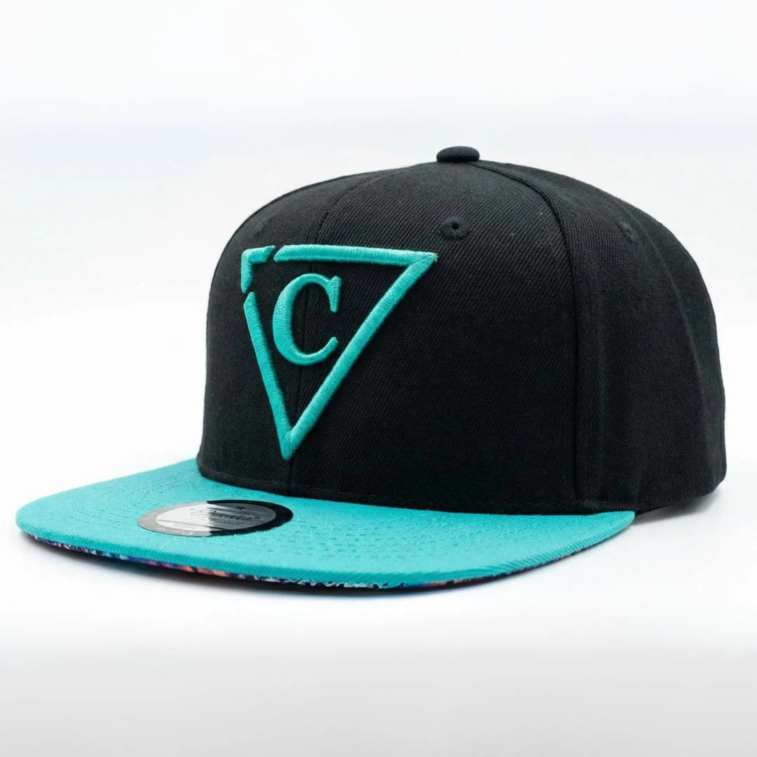 Animix Snapback - Black/Aqua - Image 4