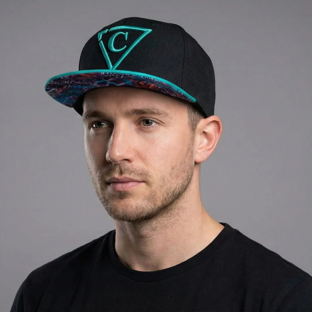 Animix Snapback - Black/Aqua - Image 5