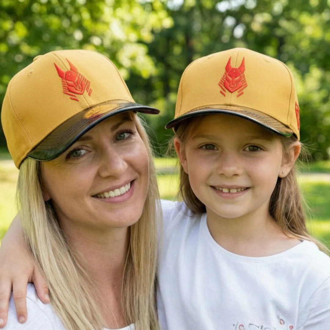 Anubis Curved Cap Child Size - Yellow/Metallic Black - Image 3
