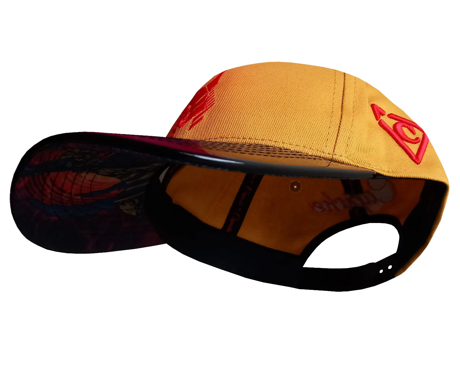 Anubis Curved Cap Child Size - Yellow/Metallic Black - Image 5