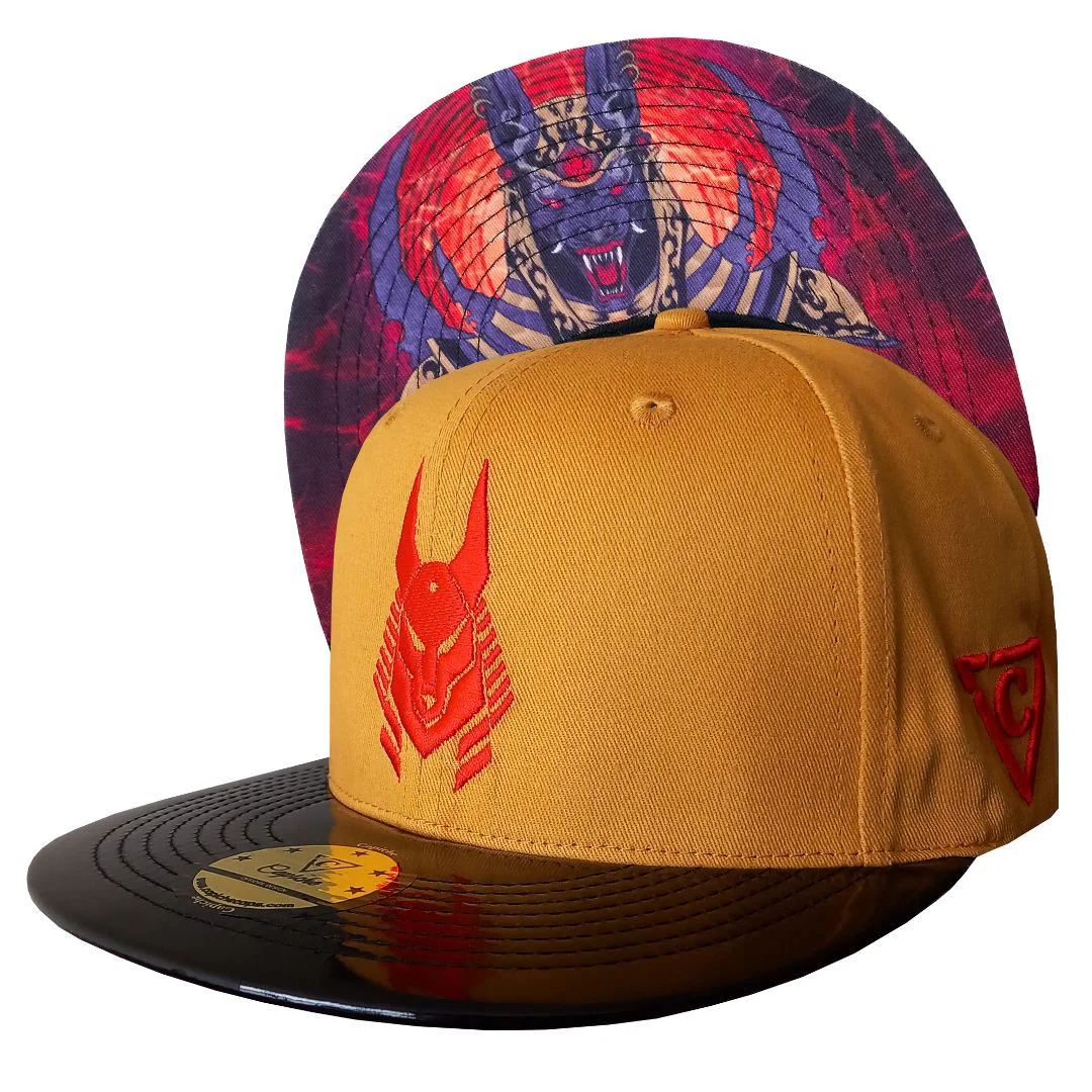 Anubis Snapback - Yellow/Metallic Black