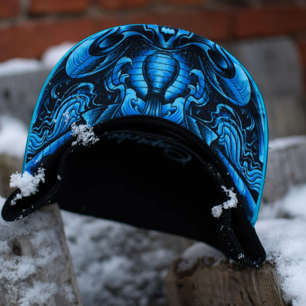 Aquarius Snapback - Black/Blue Metallic - Image 20