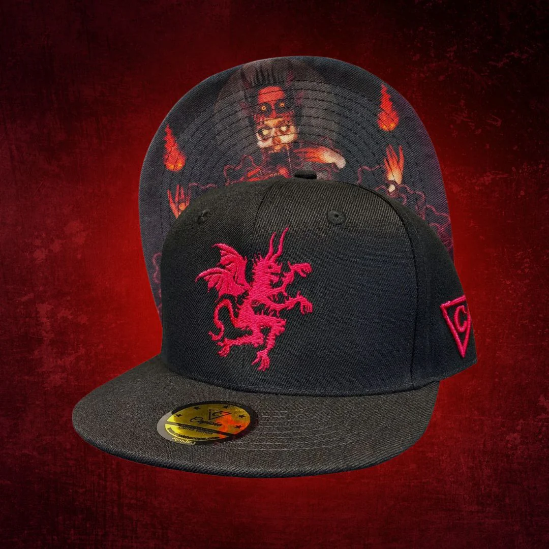 Arcano XV x Capiche Collab Snapback - Black/Red - Image 5