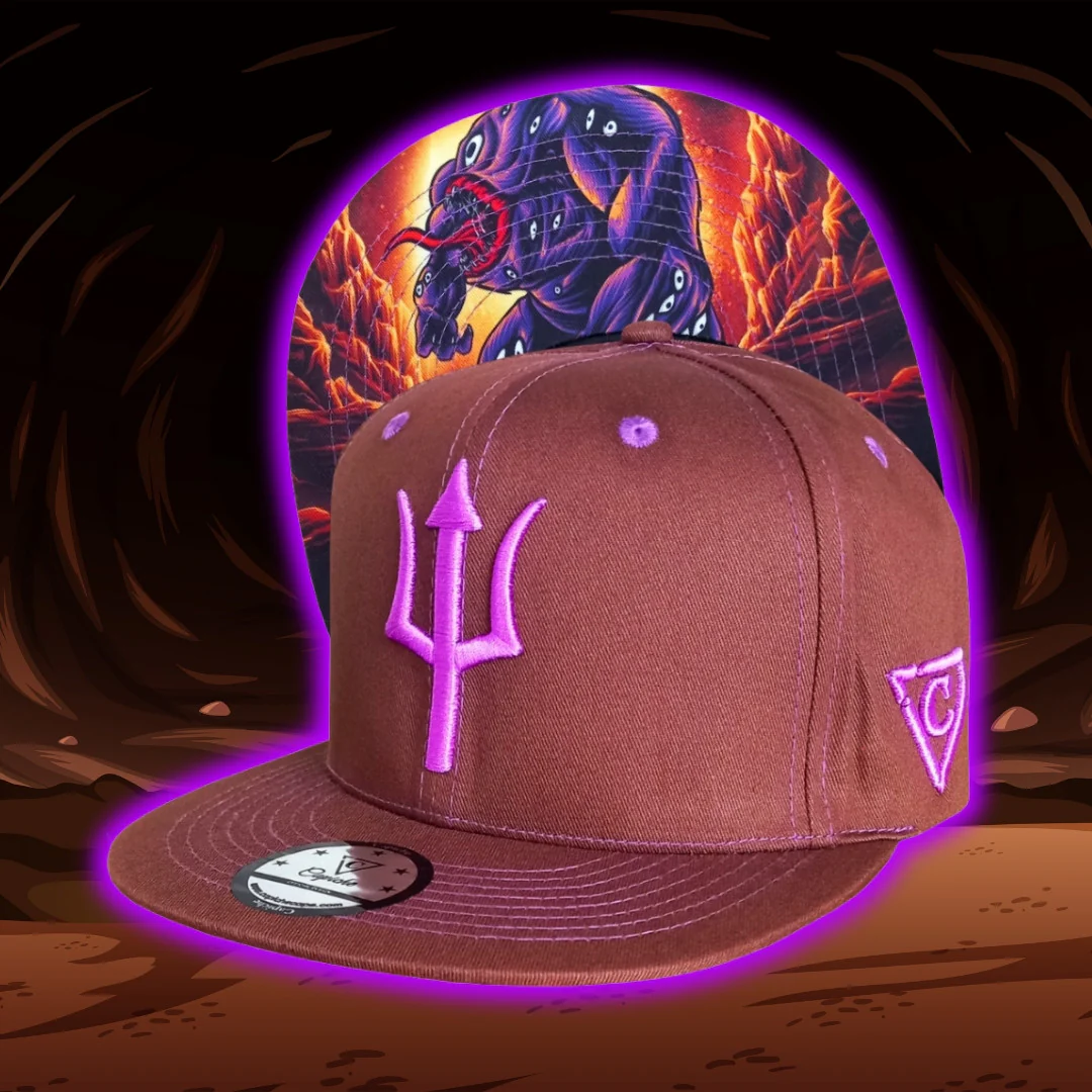 Argus Snapback - Brown/Purple Stitches - Image 10