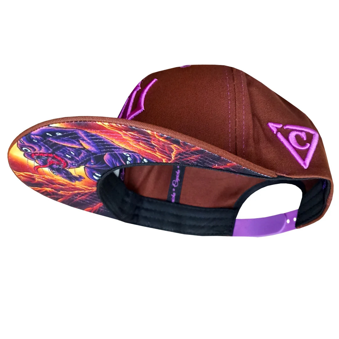 Argus Snapback - Brown/Purple Stitches - Image 12