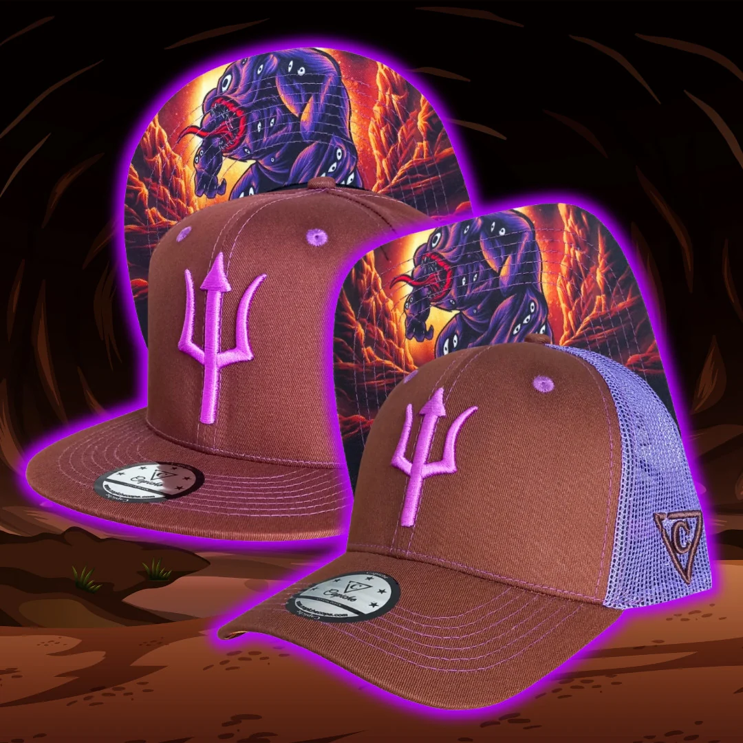 Argus Trucker Cap - Brown/Purple - Image 14