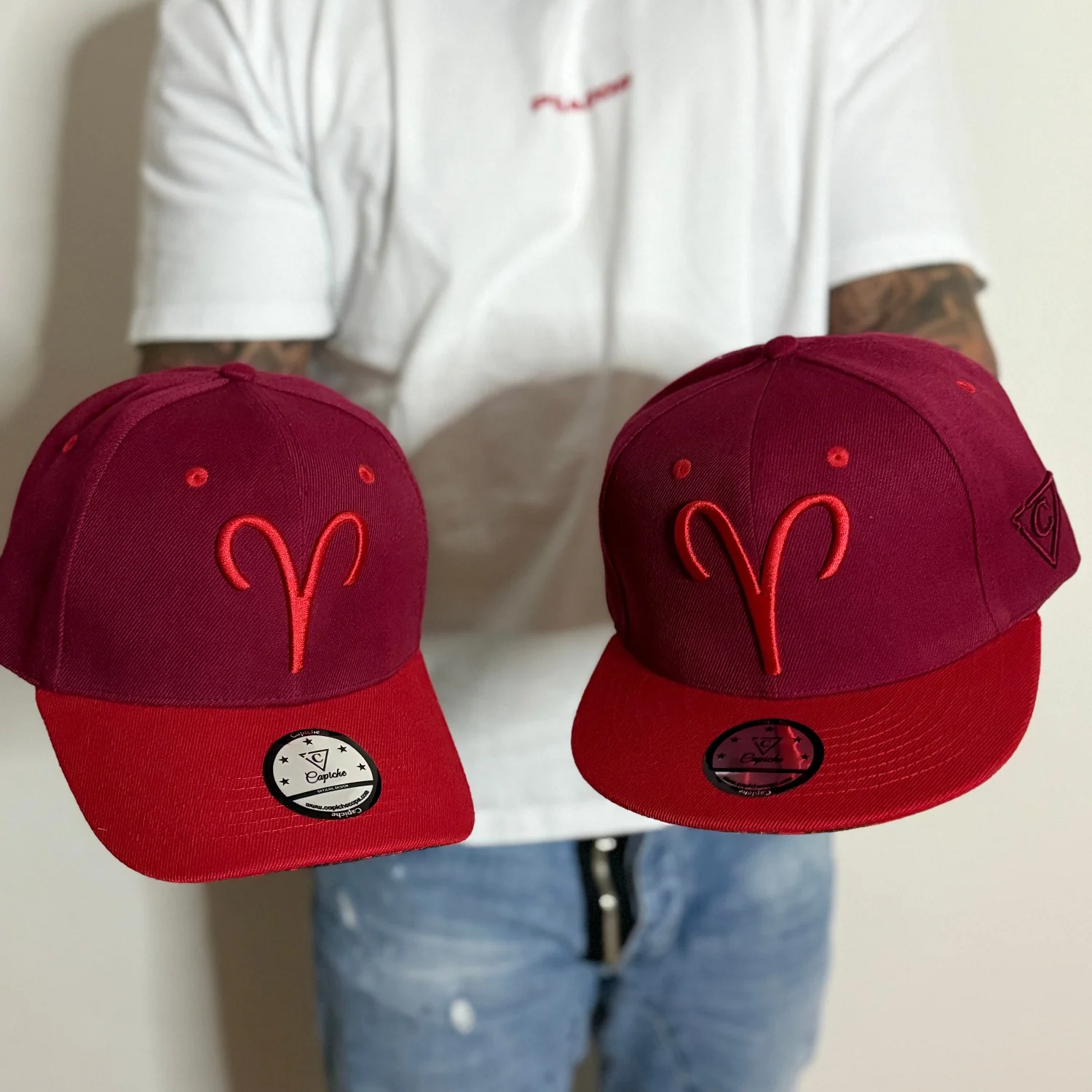 Aries Curved Cap - Red - Image 10