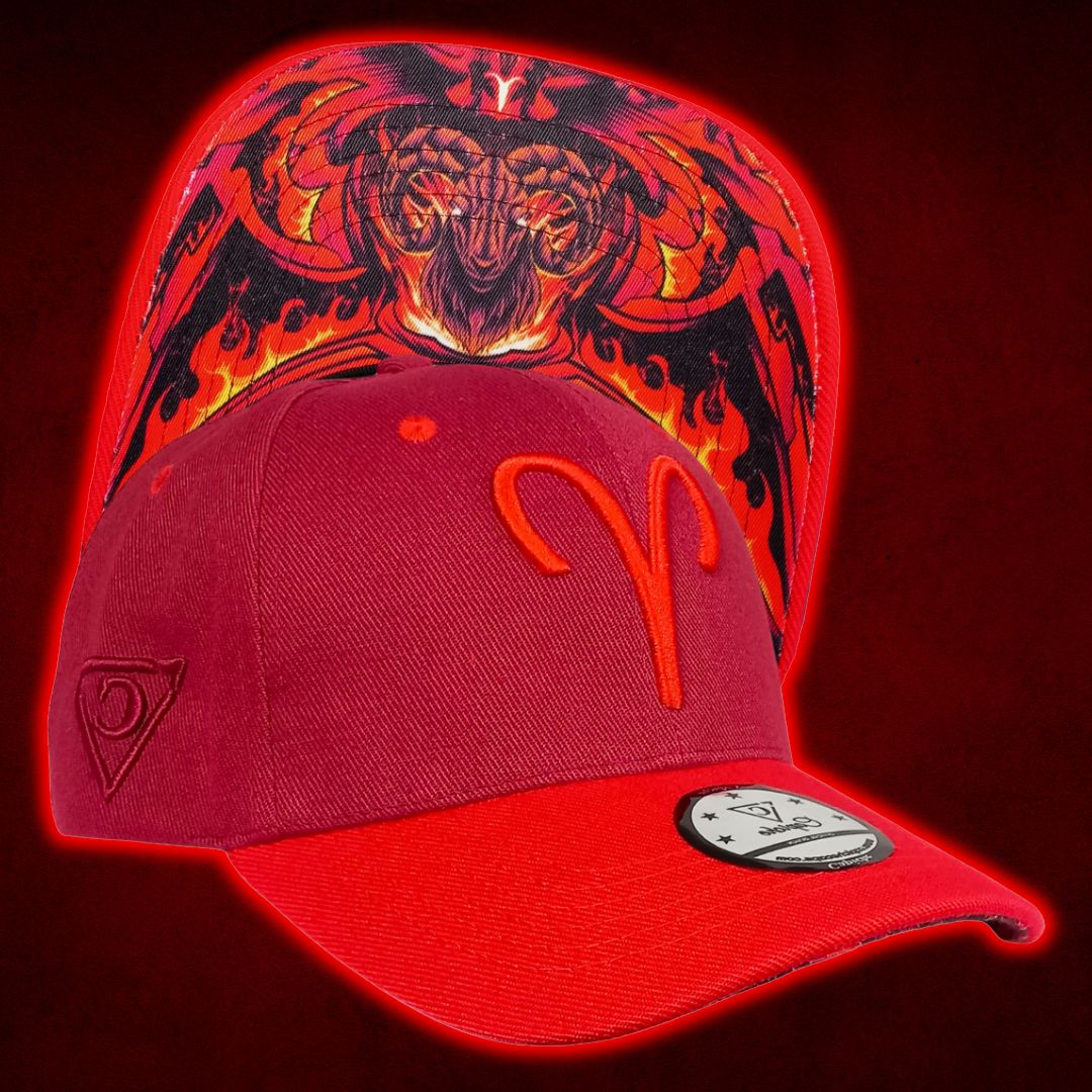 Aries Curved Cap - Red - Image 13