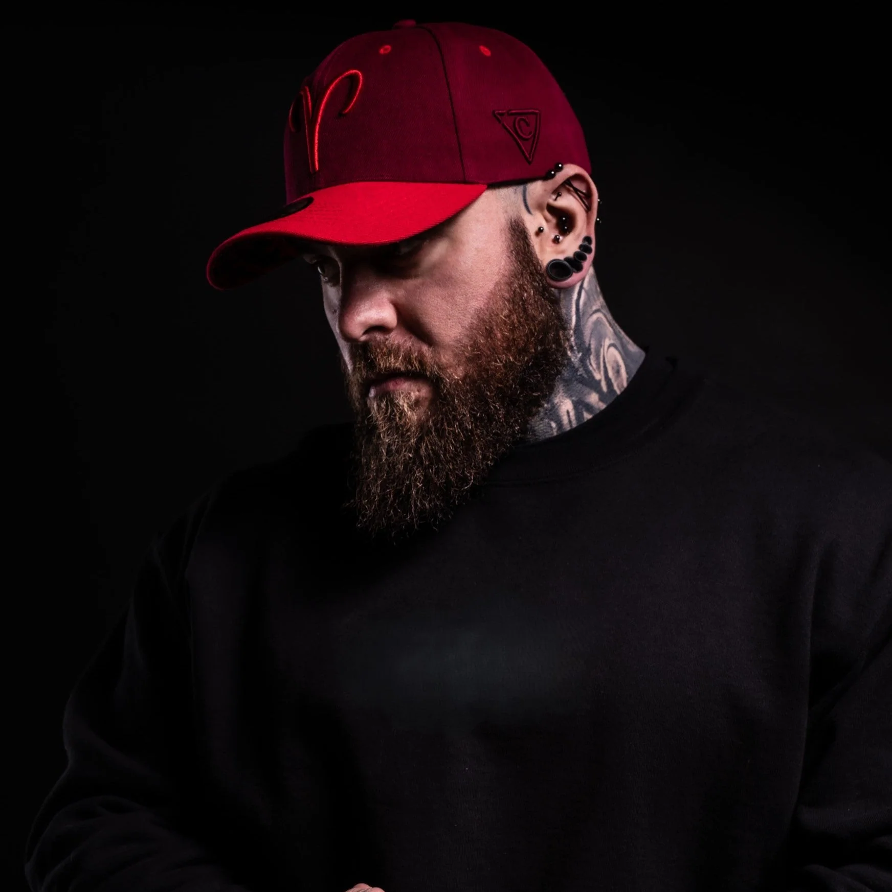 Aries Curved Cap - Red - Image 6