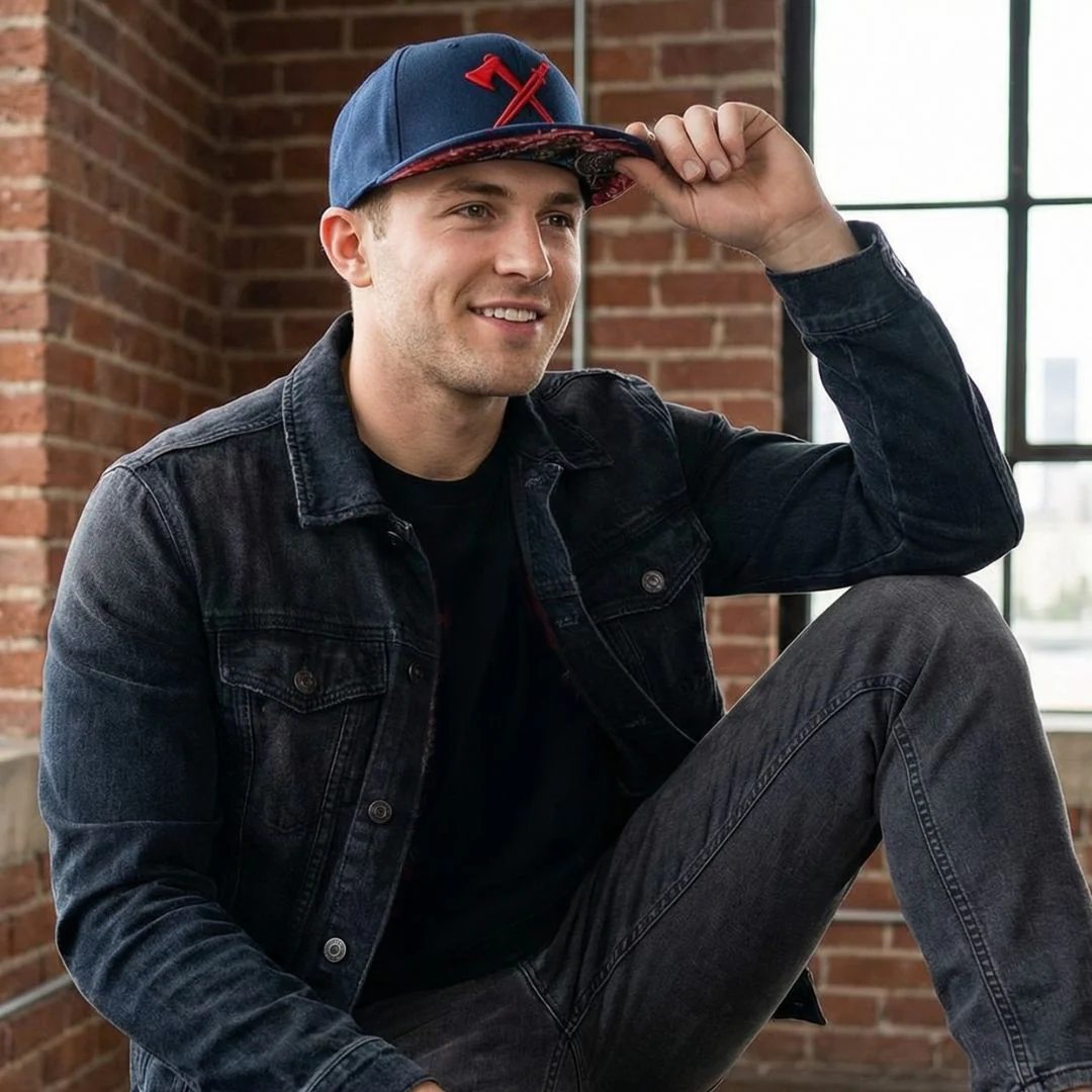 Athenian Hoplite Snapback - Dark Blue - Image 7