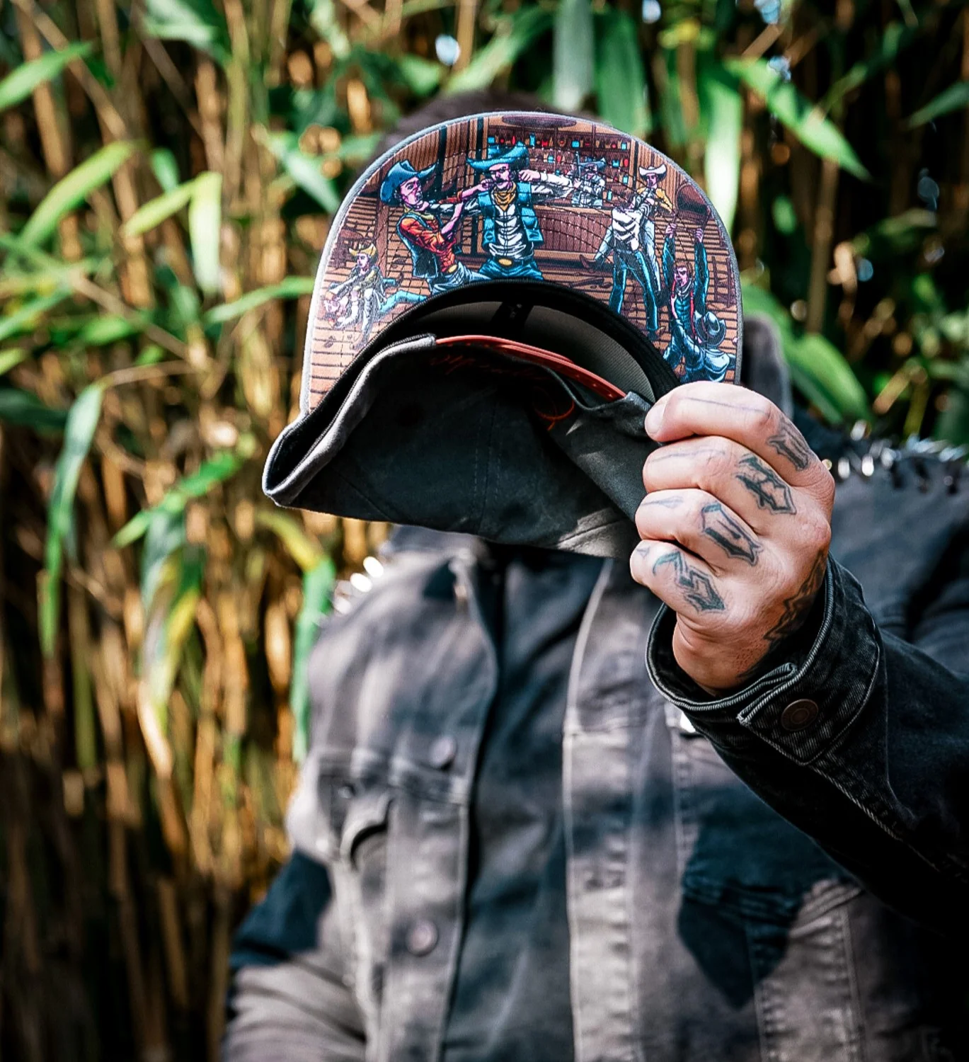 Bar Fight Snapback - Grey Washed Fabric - Image 4