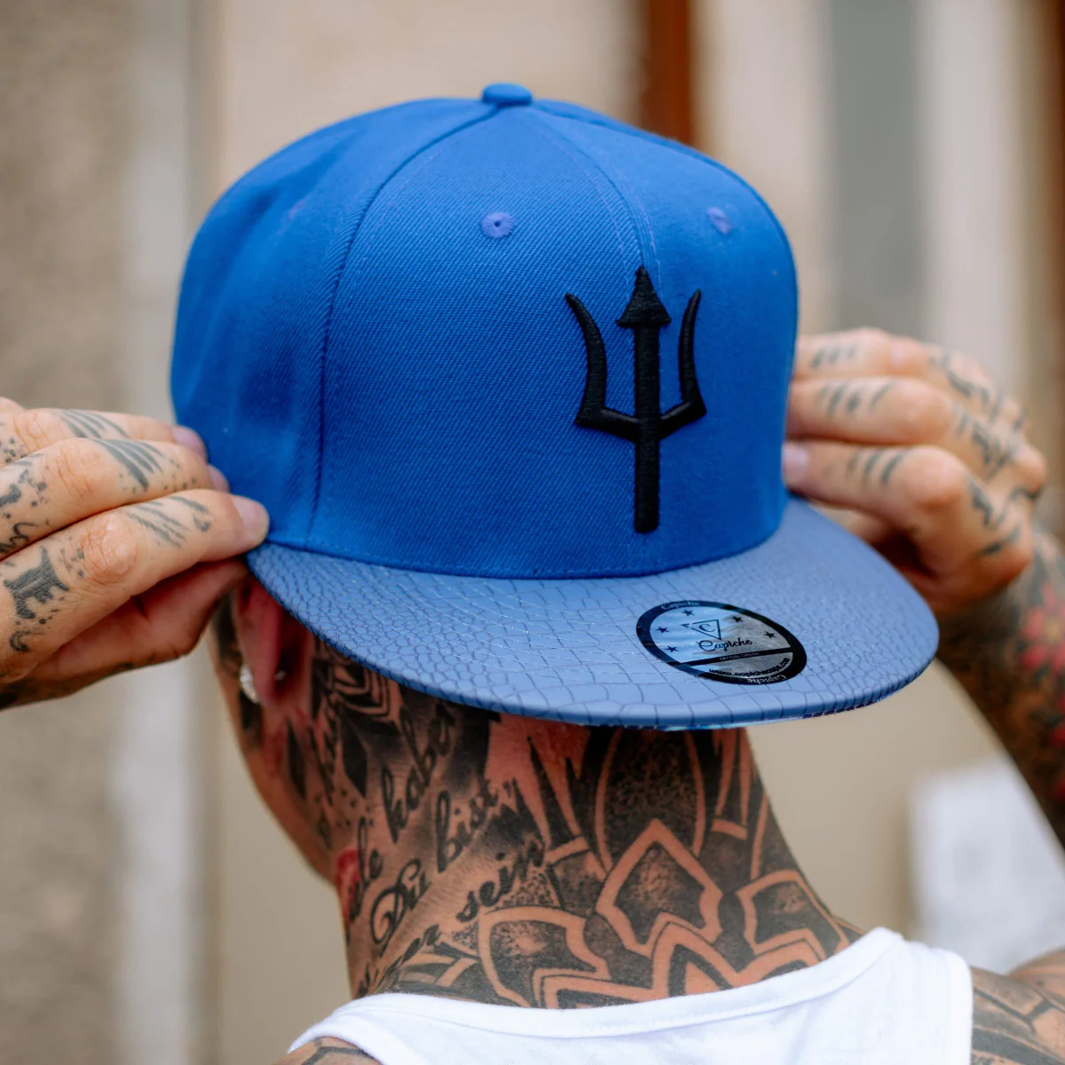 Basilisk Snapback - Blue & Artificial Leather - Image 12
