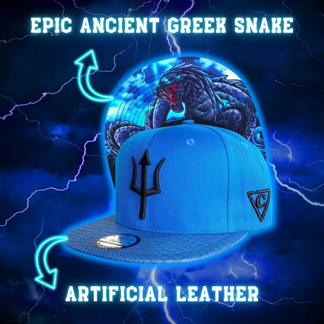 Basilisk Snapback - Blue & Artificial Leather - Image 6