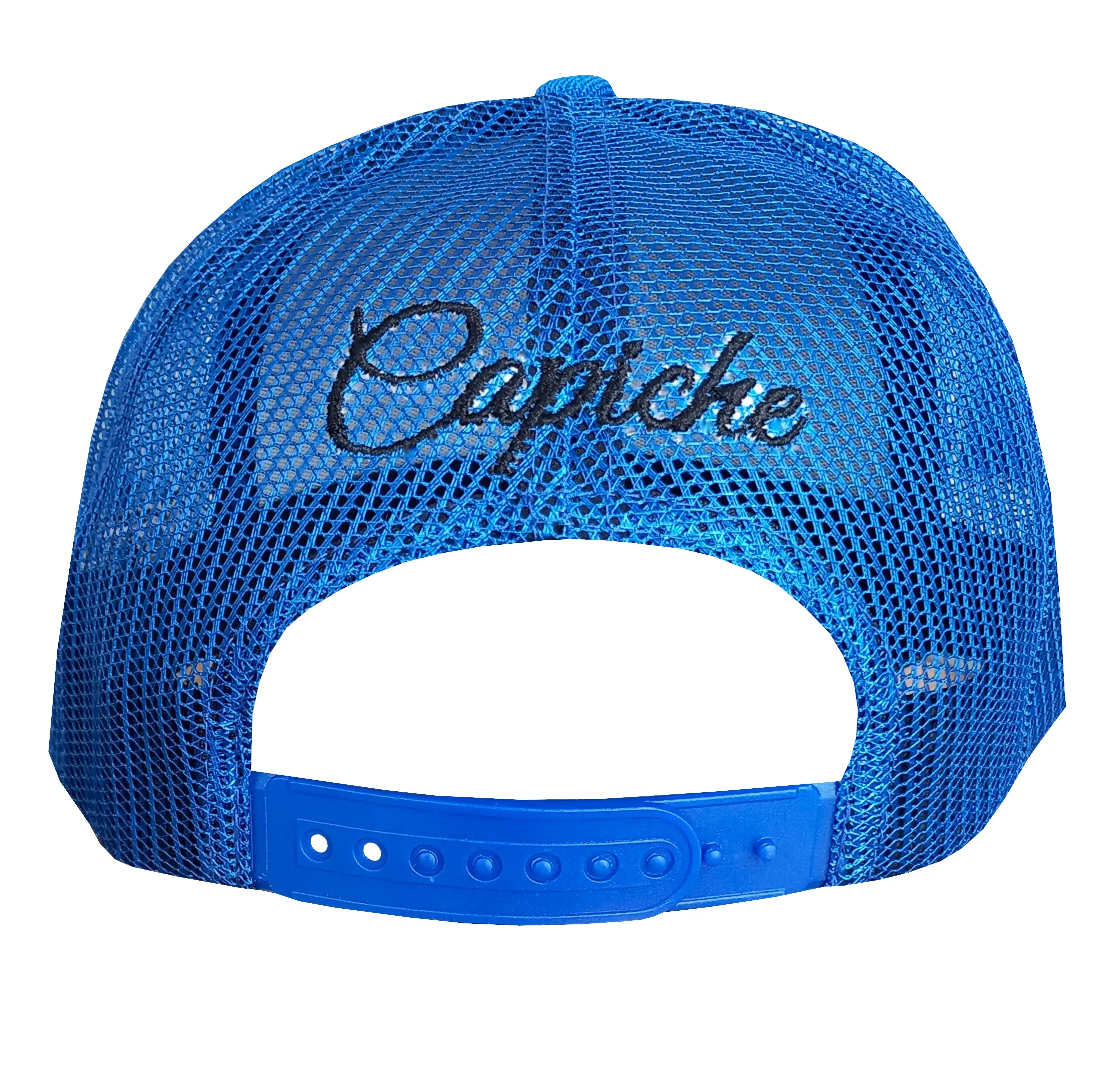 Basilisk Trucker Cap - Blue & Artificial Leather - Image 13