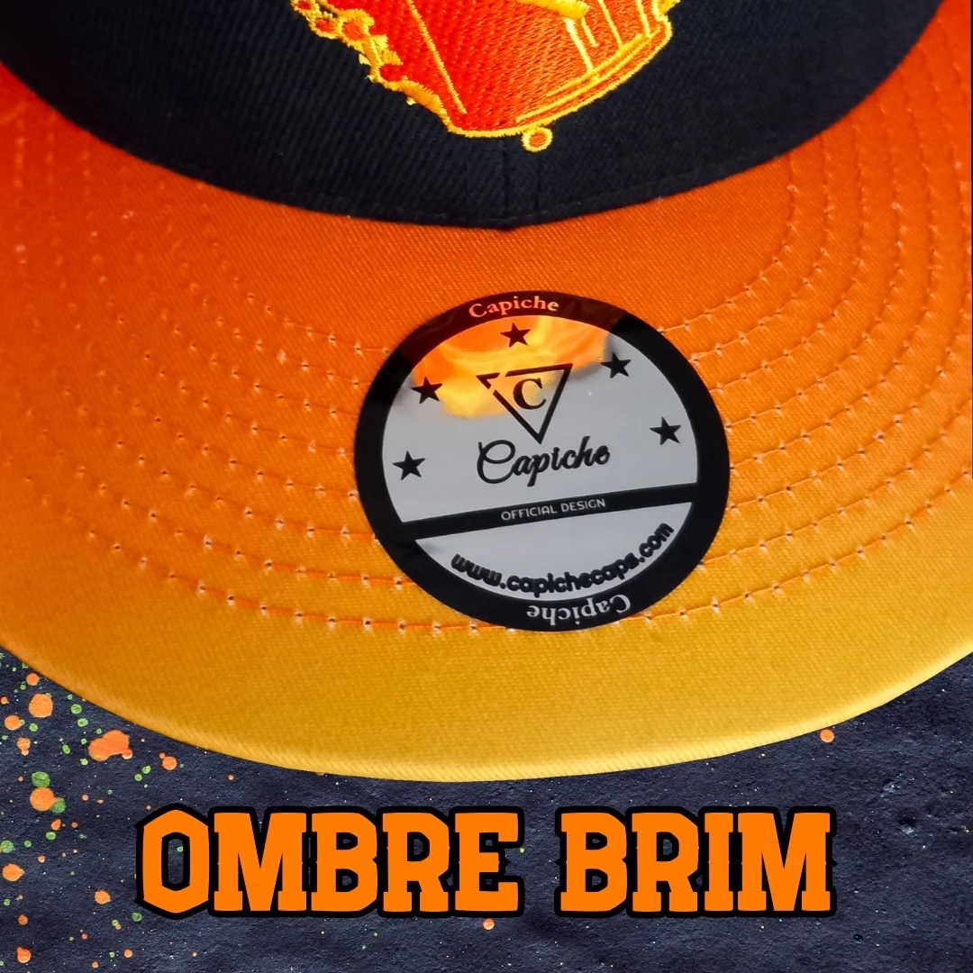 Beatboxer Snapback - Black/Orange Ombre - Image 12