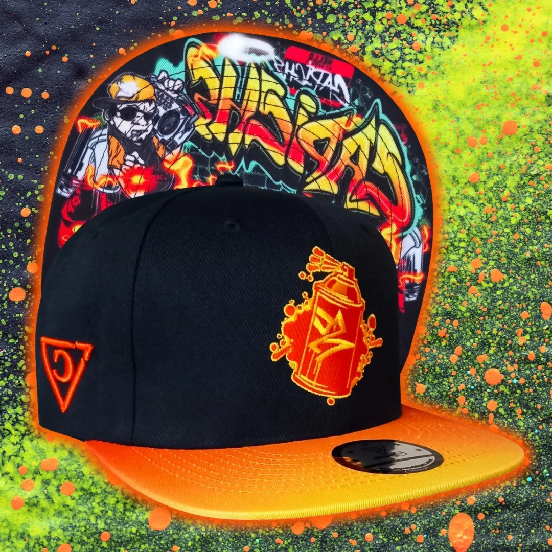 Beatboxer Snapback - Black/Orange Ombre - Image 5