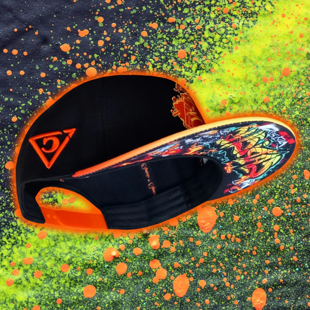 Beatboxer Snapback - Black/Orange Ombre - Image 6