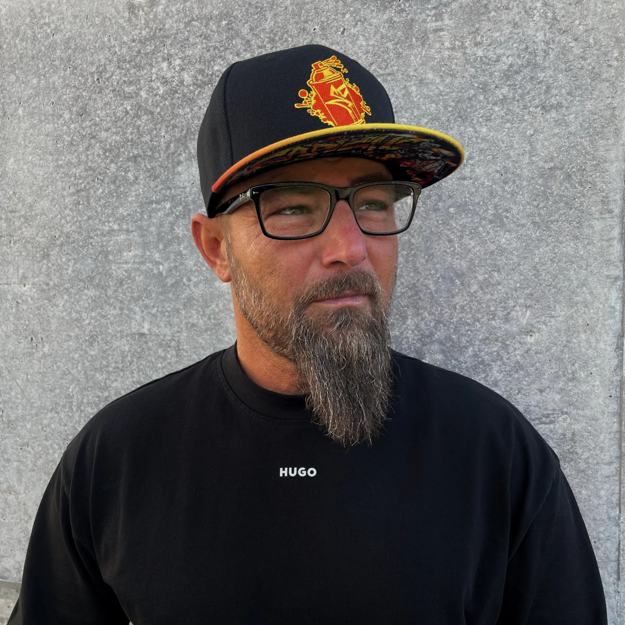 Beatboxer Snapback - Black/Orange Ombre - Image 8