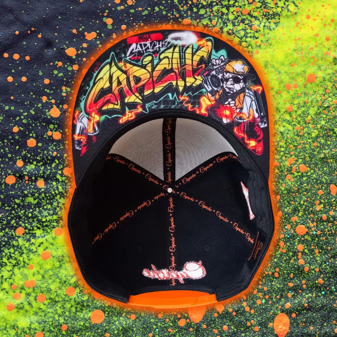 Beatboxer Snapback - Black/Orange Ombre - Image 9
