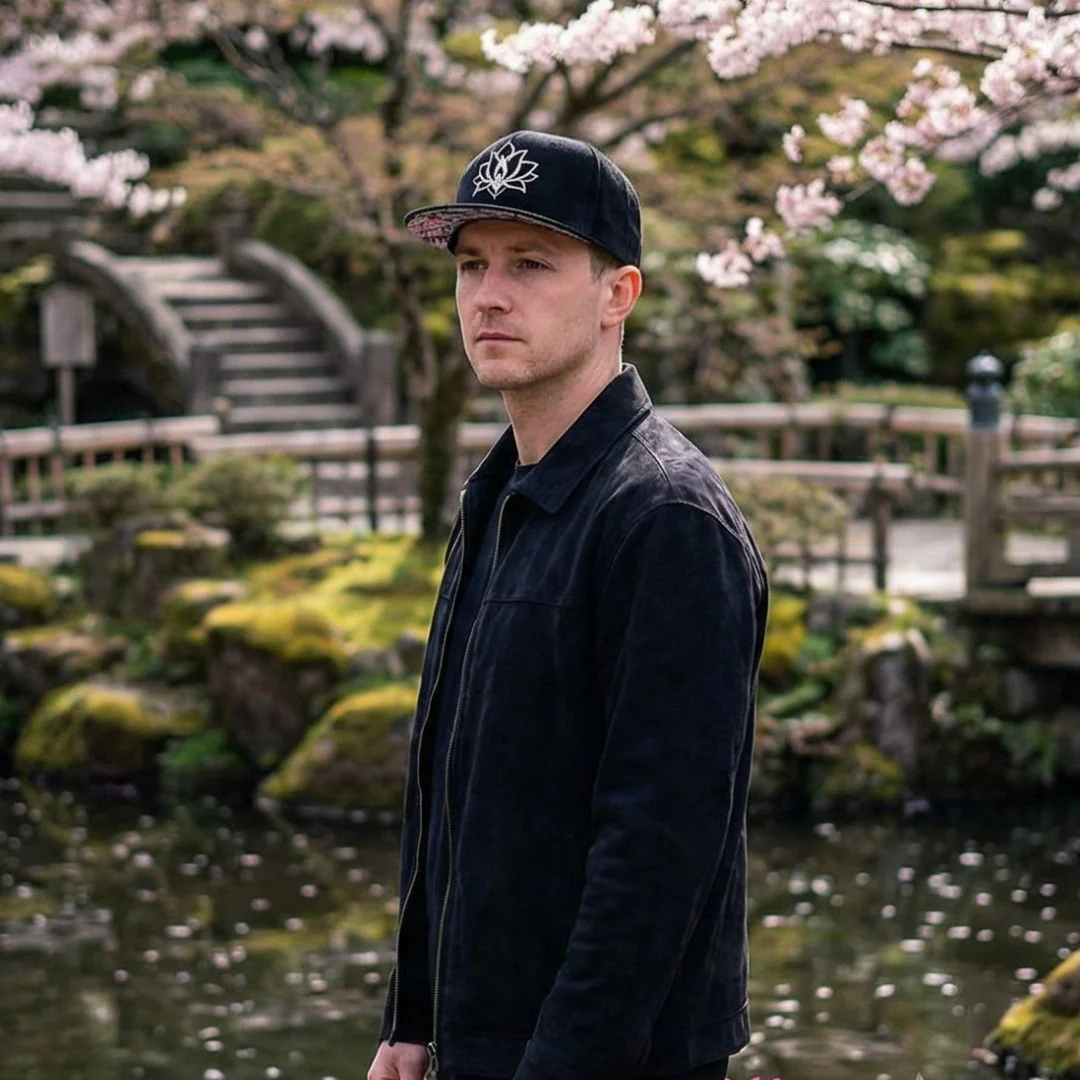 LIMITED EDITION Black Lotus Snapback - Black Suede - Image 6