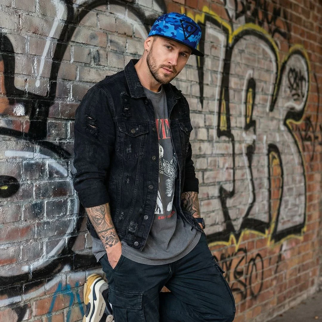 Blue Camo Snapback - Image 3