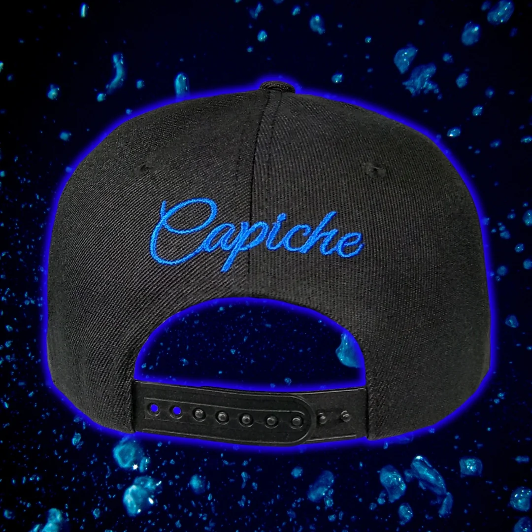 Blue Mermaid Snapback - Black/Blue Crackling Metallic - Image 13