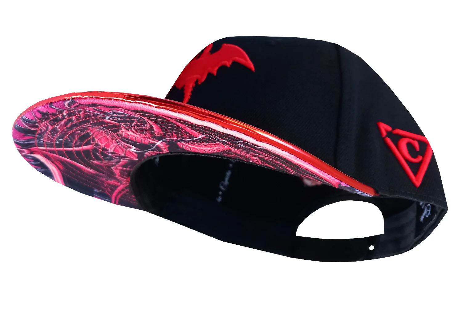Blue & Red Dragon Metallic Snapback Set - Image 11