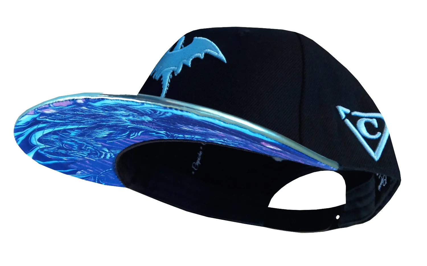 Blue & Red Dragon Metallic Snapback Set - Image 12