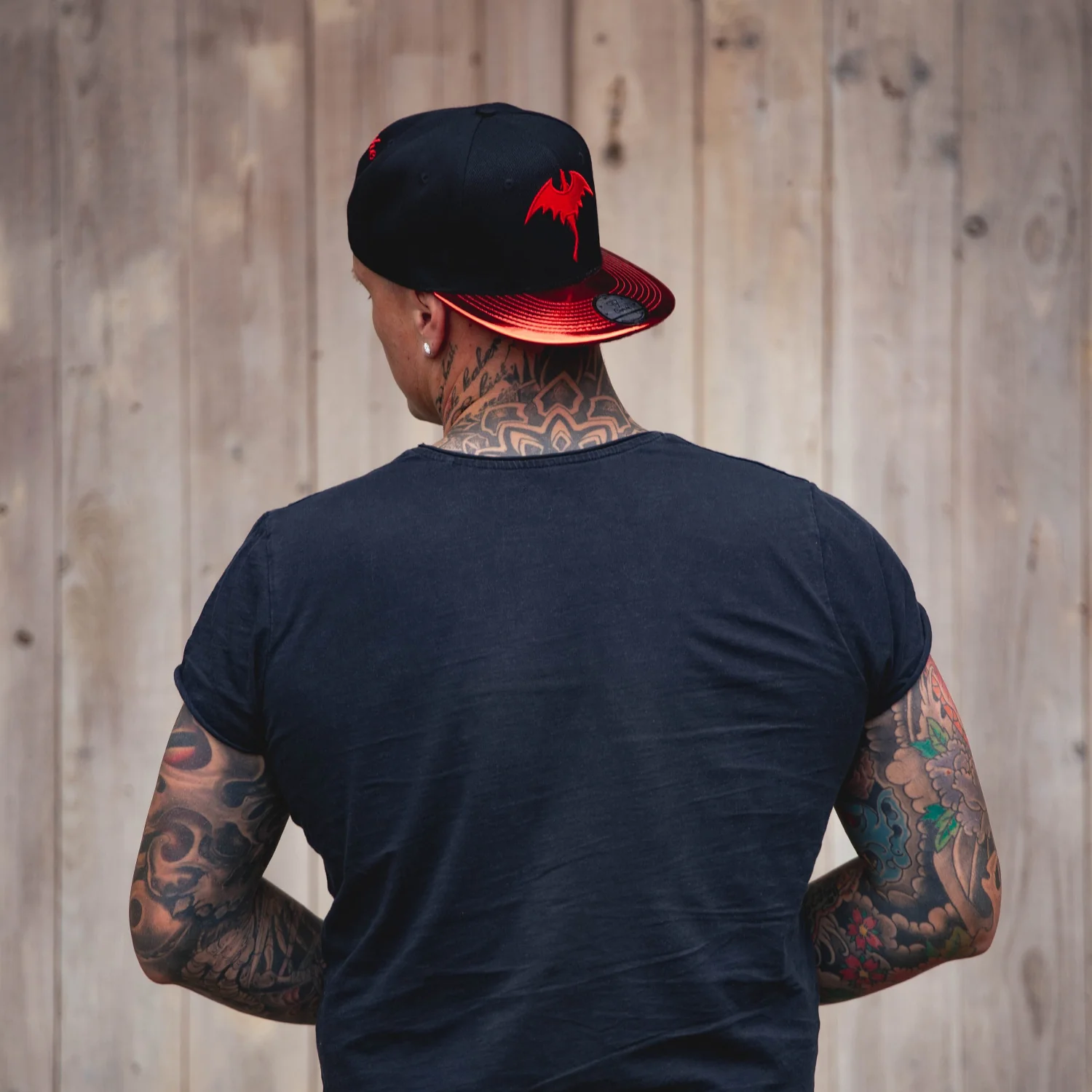 Blue & Red Dragon Metallic Snapback Set - Image 6