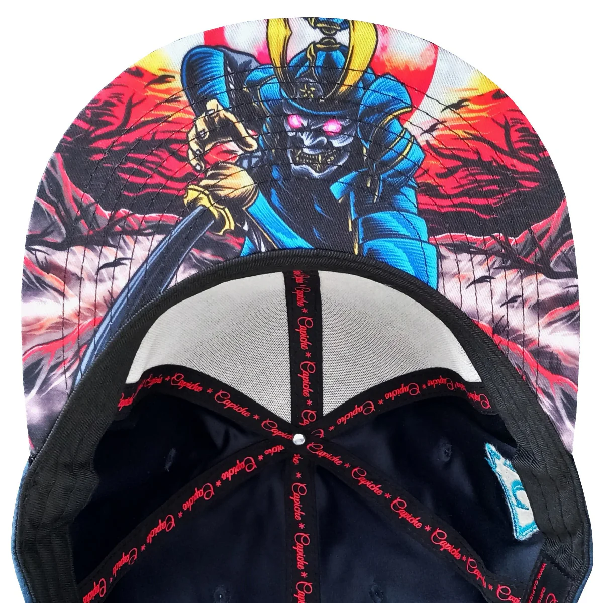 Blue Samurai Snapback - Suede/Golden Thread - Image 11