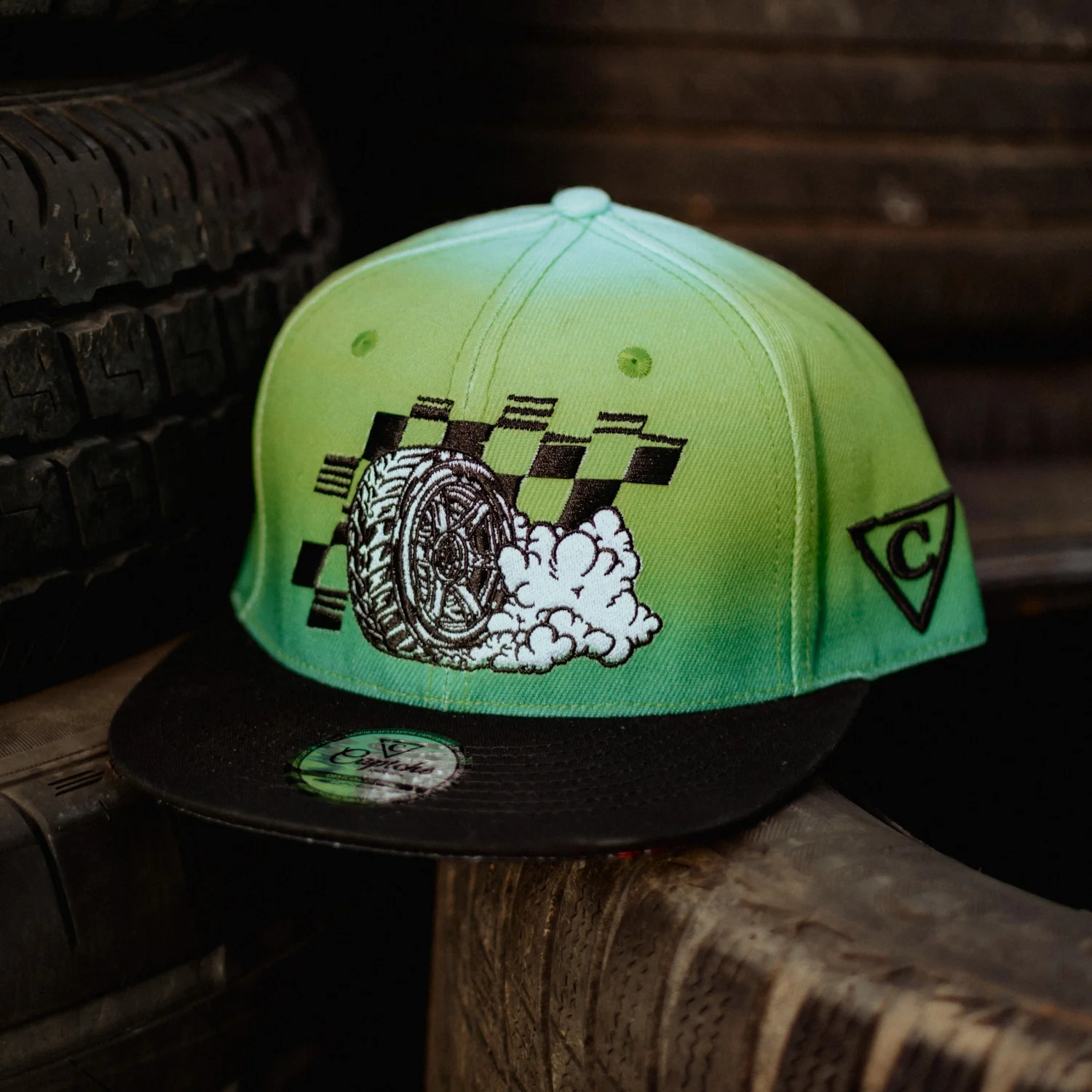 Capiche Drift Snapback - Green Ombre - Image 4