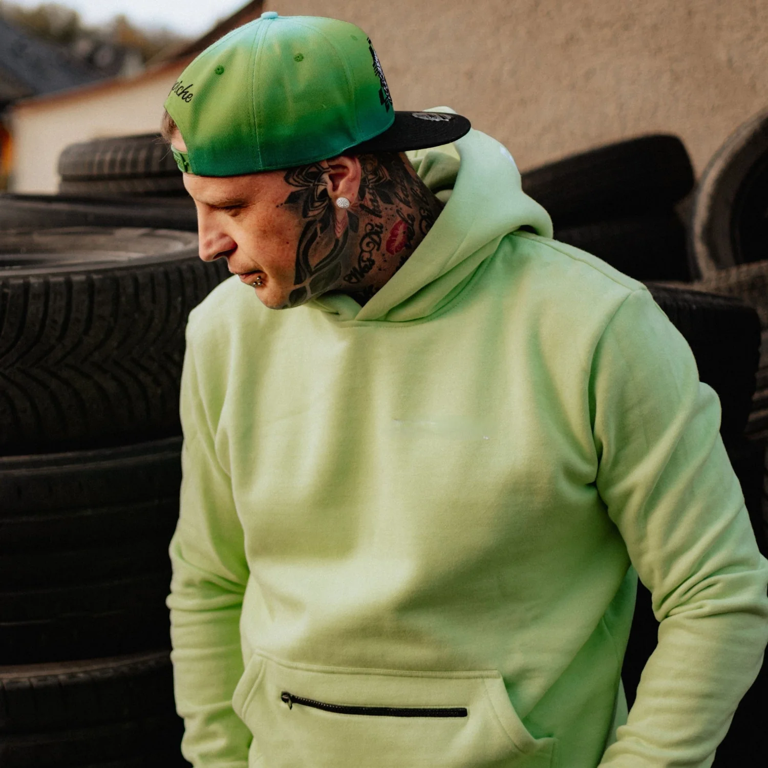 Capiche Drift Snapback - Green Ombre - Image 8