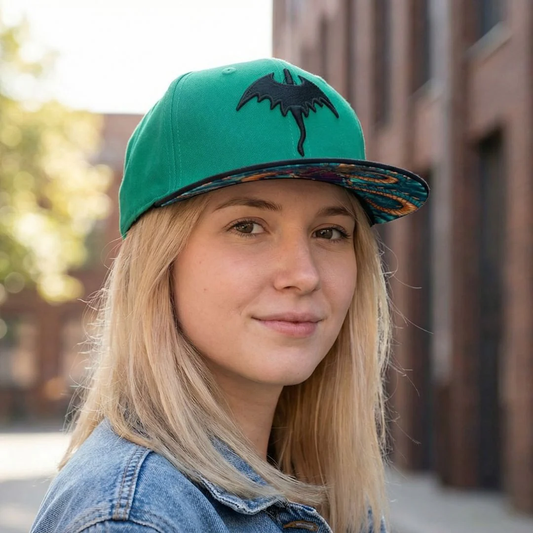 Chinese Dragon Snapback - Green/Black - Image 10