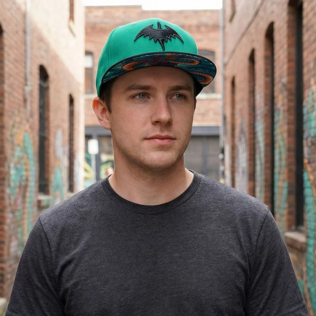 Chinese Dragon Snapback - Green/Black - Image 6