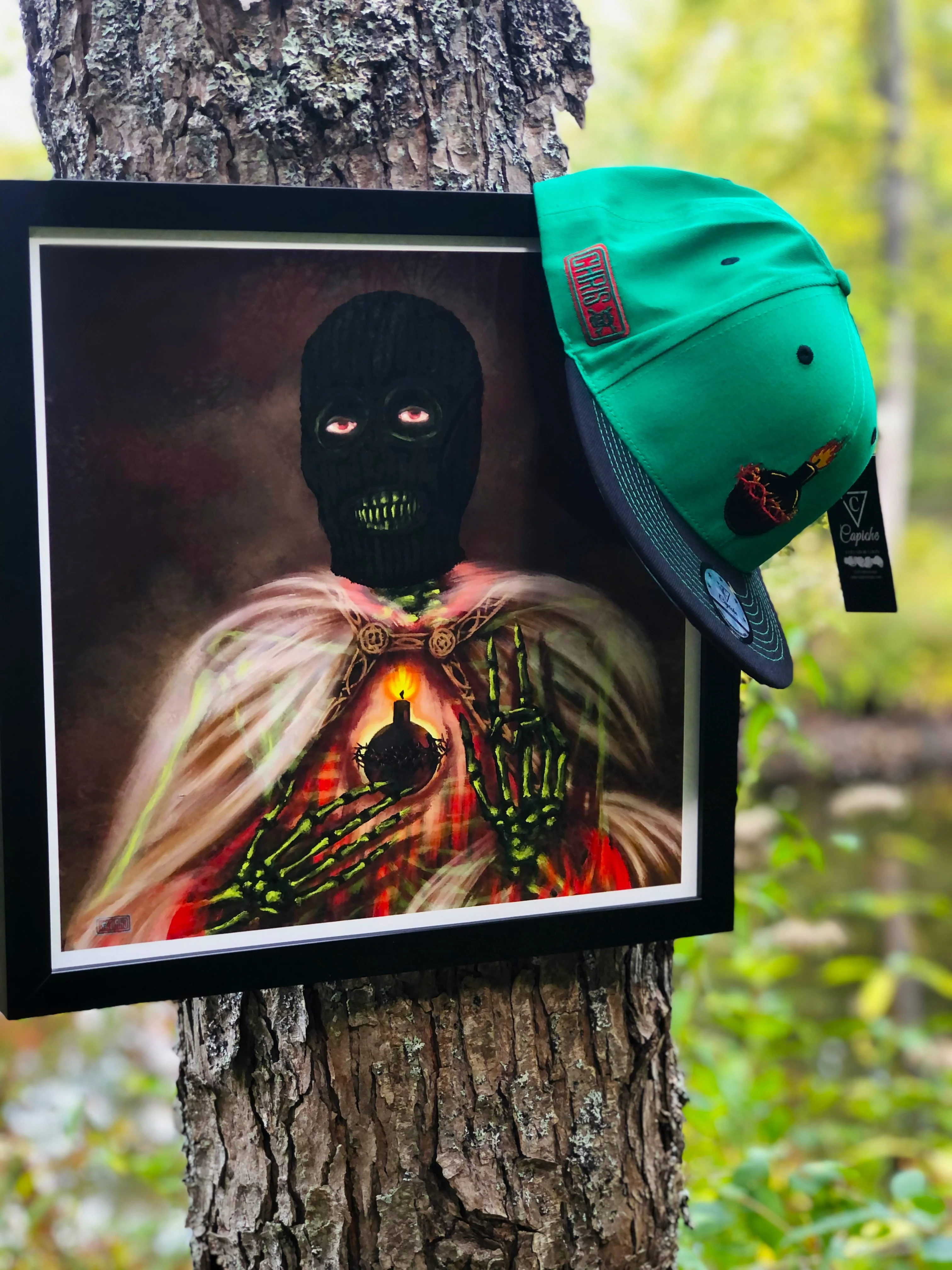 Chris Labonte x Capiche Collab Snapback - Green/Black - Image 4