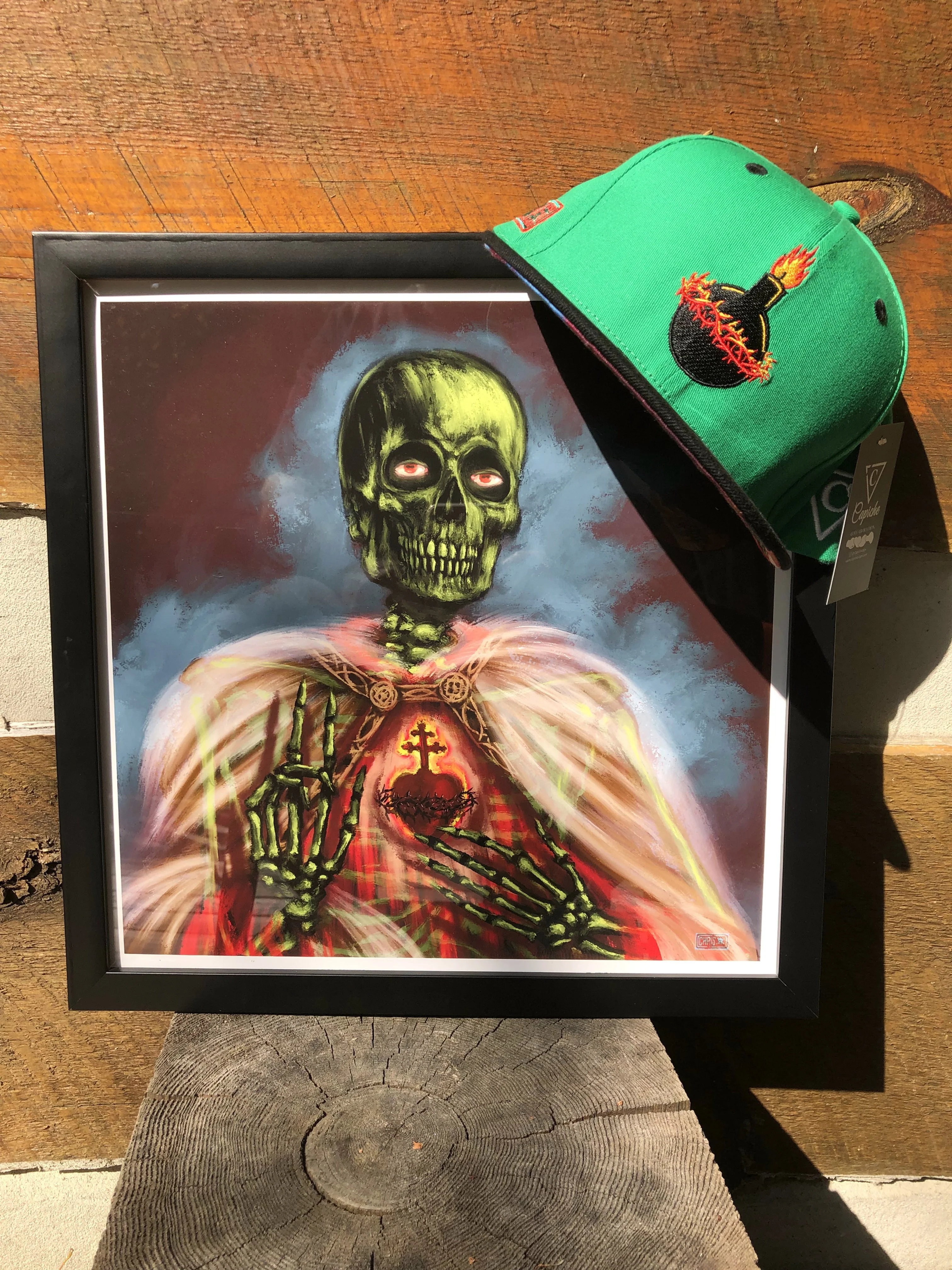 Chris Labonte x Capiche Collab Snapback - Green/Black - Image 7