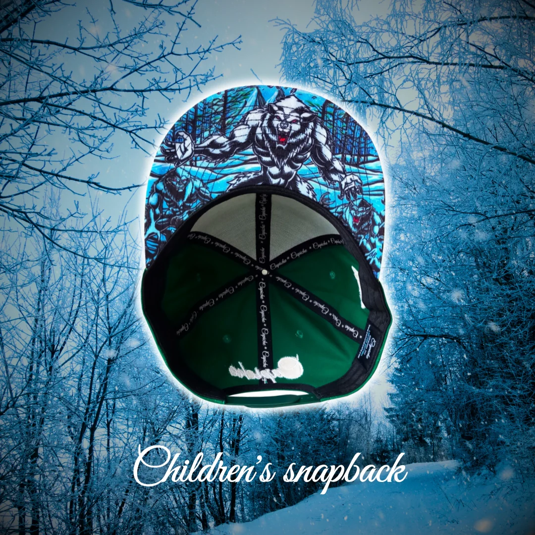 LIMITED Christmas Snapback Ice Beast Child Size - Green/Holographic - Image 10