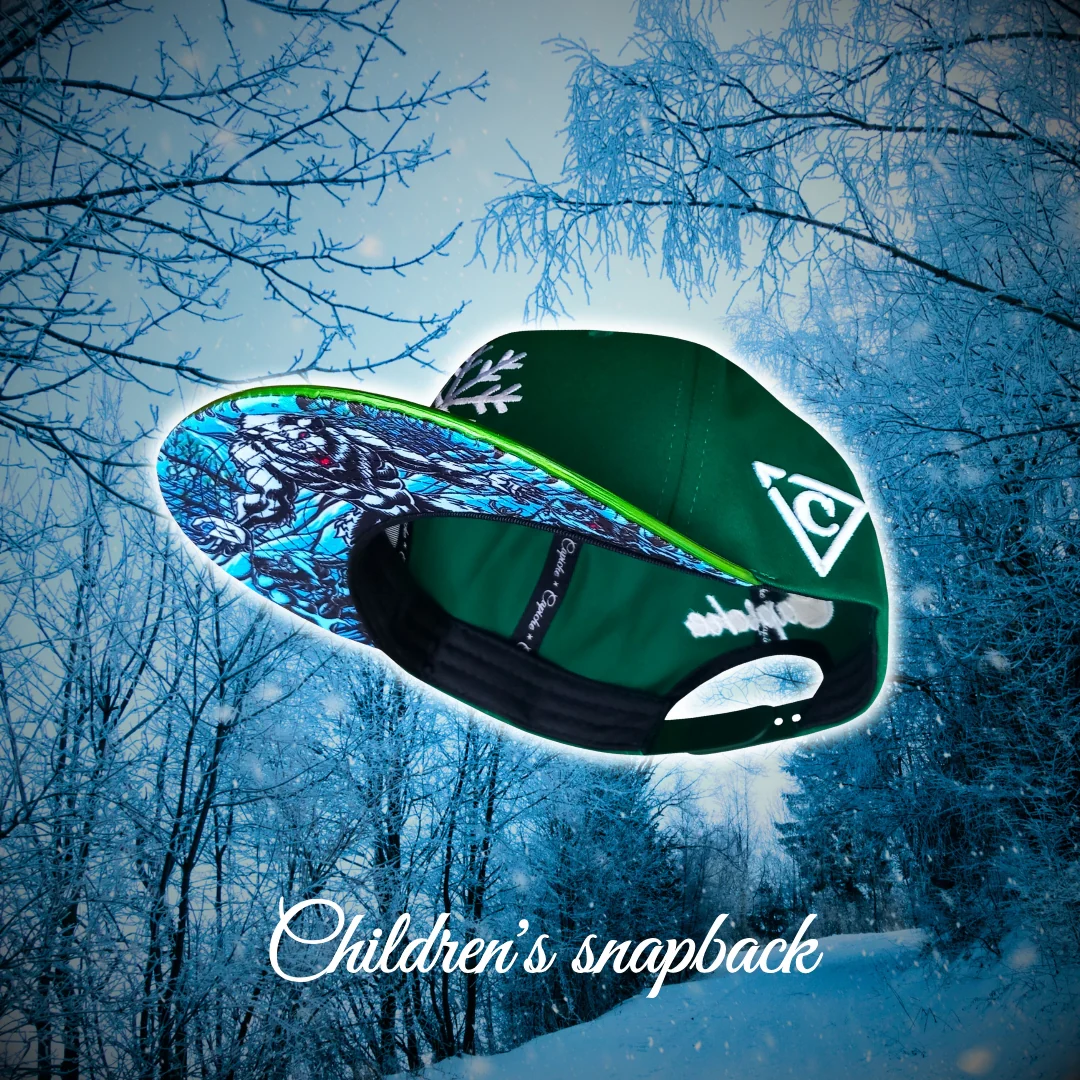 LIMITED Christmas Snapback Ice Beast Child Size - Green/Holographic - Image 11