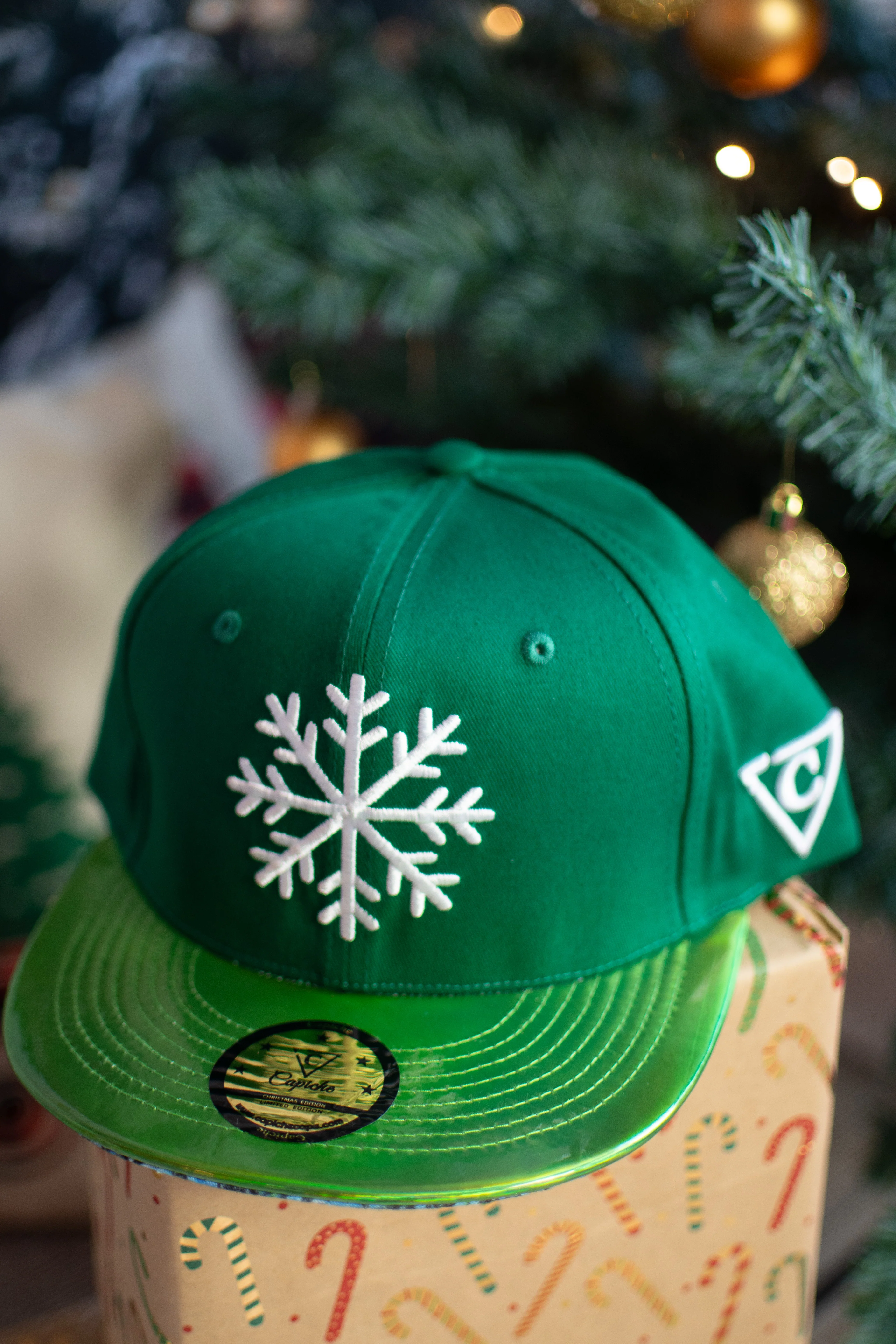 LIMITED Christmas Snapback Ice Beast Child Size - Green/Holographic - Image 14