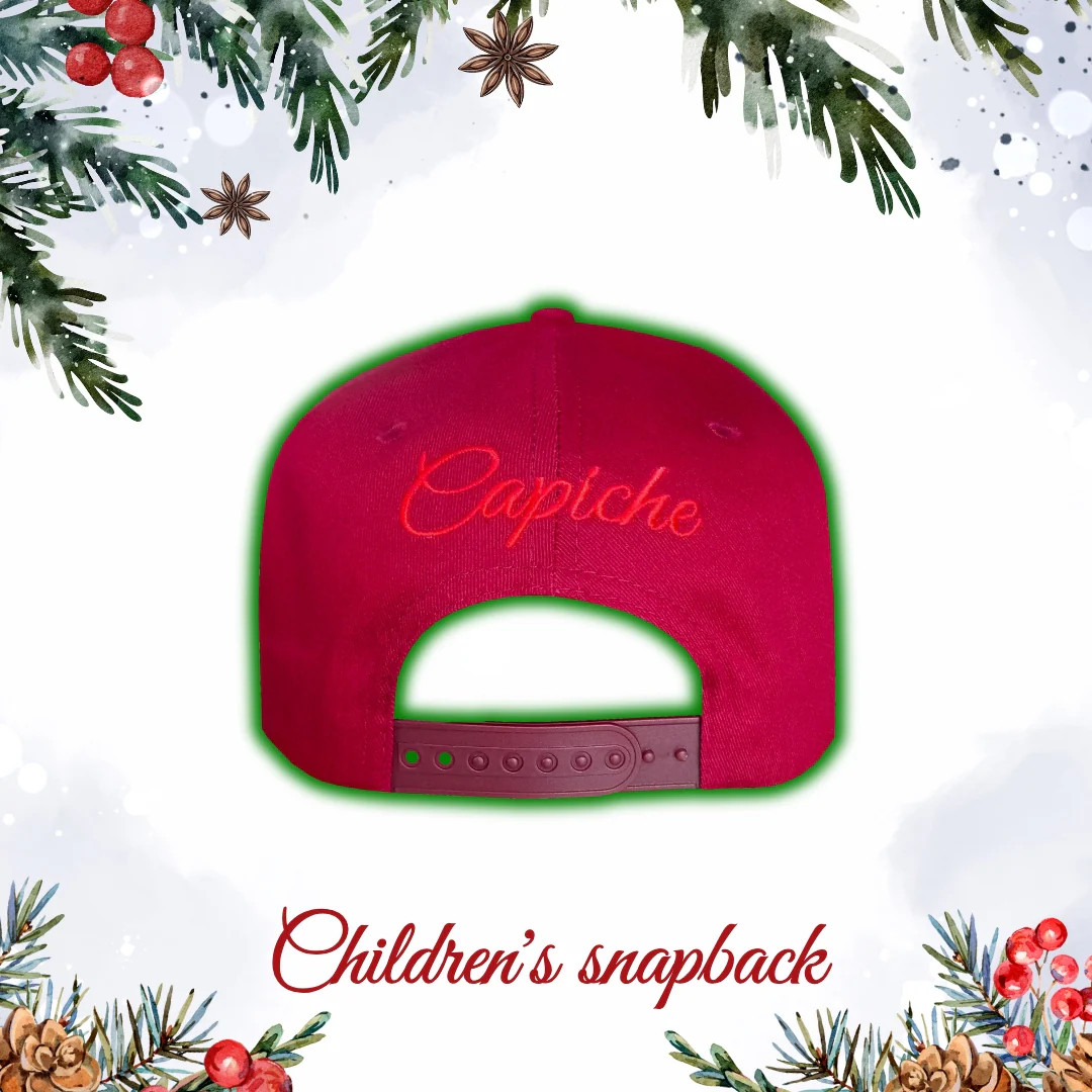 LIMITED Christmas Snapback Santa's Choir Child Size - Red - Image 15