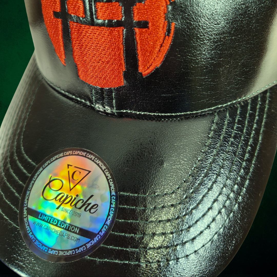 LIMITED EDITION Chrome Samurai Curved Cap - Deep Green Oil Crackling Metallic - Image 12