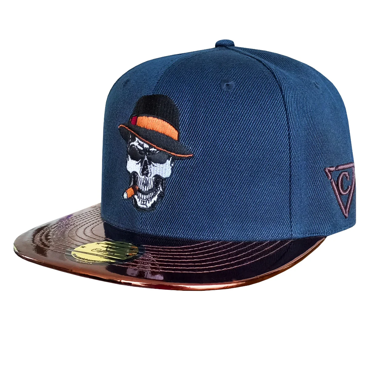 Cigar Snapback - Dark Blue/Brown Metallic - Image 6