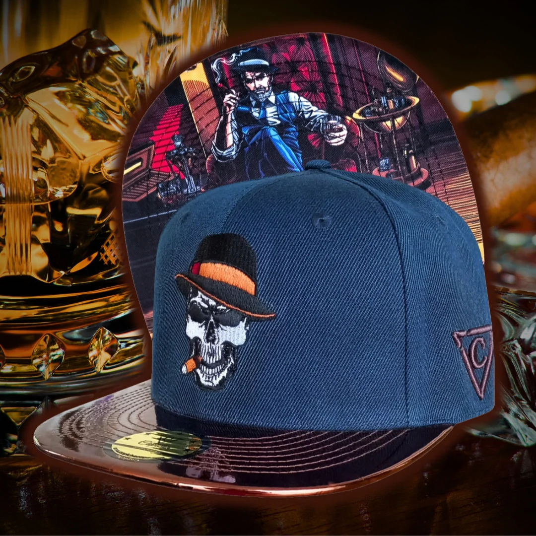 Cigar Snapback - Dark Blue/Brown Metallic - Image 8